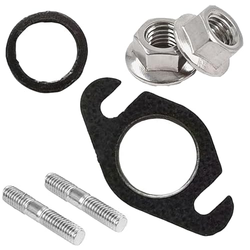 HAPPOW Krümmerdichtung Auspuffdichtung Dichtungssatz für Yamaha Aerox 50ccm 2T Roller - Inkl. M6 x 32mm Stehbolzen & 2 M6 Muttern