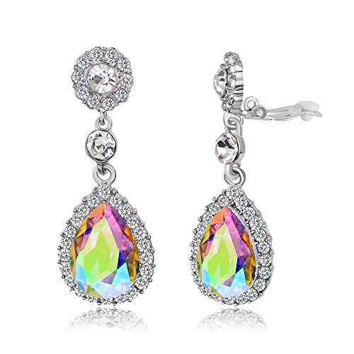 Gorgeous Austrian Crystal Rhinestone Wedding Bridal Teardrop Drop Dangle Earrings