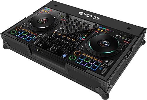 Zomo Flightcase P-DDJ-FLX10 NSE – kompatibel mit Pioneer DJ DDJ-FLX10 – DJ Equipment Case 770 × 530 × 207 mm – Schwarz – Robustes Sperrholz