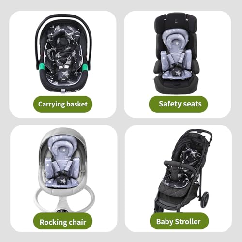 Coussin doux pour bébé pour éviter l'inconfort en poussette et siège auto - 6
