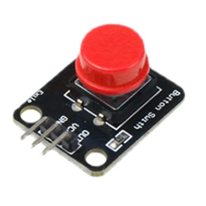 Miniatura 2 de 5 unidslote tapado rojo grande botón luz táctil interruptor módulo micro botón electrónico bloque de construcción