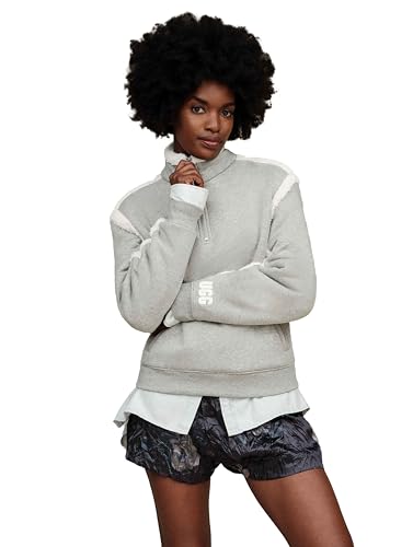Amazon.com: UGG Women's Lydi Bonded Fleece Half Zip Sweater, Grey