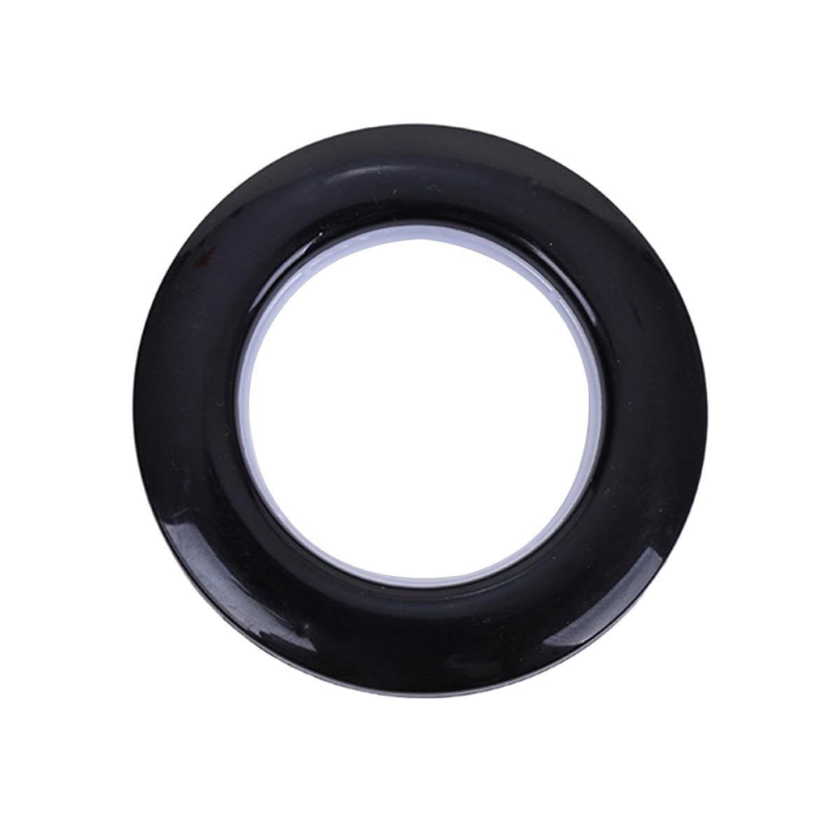 Anillos de cortina para salón y dormitorio: pack de 80 piezas negras de diseño contemporáneo