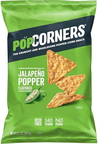 Jalapeno Popper Popped Corn Snacks, 6.5 Oz