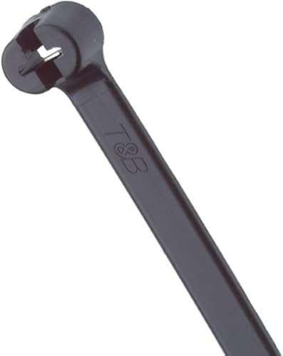 Ty-Rap TY5232MX - Brida para cables, 18 libras, 8 pulgadas, nailon negro resistente a los rayos ultravioleta, con distribuidor de dispositivos de