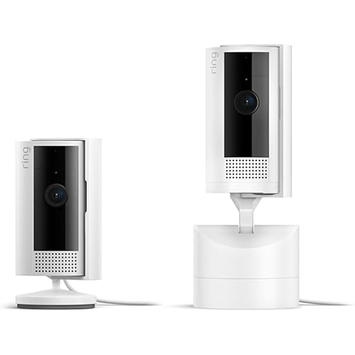Ring Pan-Tilt Indoor Cam, White with Ring Indoor Cam (2nd Gen), White