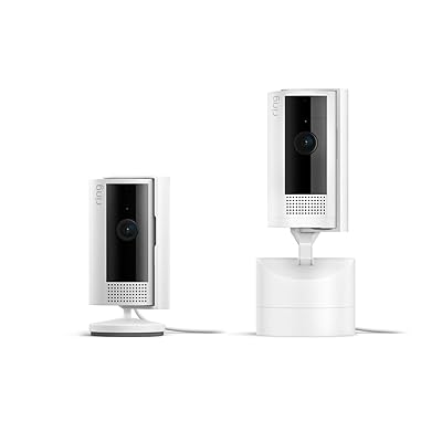 Ring Pan-Tilt Indoor Cam, White with Ring Indoor Cam (2nd Gen), White