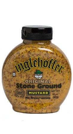 INGLEHOFFEROriginal Stone Ground Mustard, 10 Ounce Squeeze Bottle (Pack of 6)