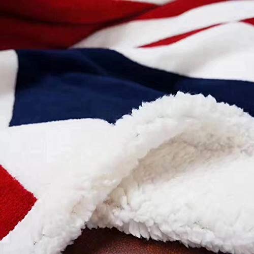 Ustide The American Flag Fleece Blanket Super Soft Sherpa Throw Blanket Comfort Caring Gift Blanket 51"X63" #TOP4