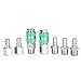 OEMTOOLS 26133 High Flow 7 Piece Coupler and Plug Kit, 1/4" Body, 3/8" NPT
