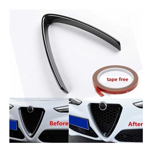 Diffuseur pare-choc avant Giulia en carbone réel pour optimiser le flux d'air