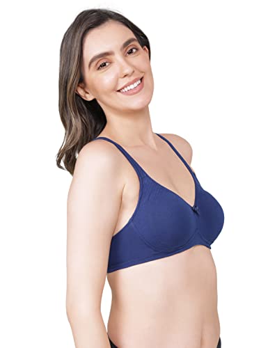 Image of Jockey 1250 Women Wirefree Non Padded Super Combed Cotton Elastane Stretch Full Coverage Everyday Bra with Contoured Shaper Panel and Adjustable Straps