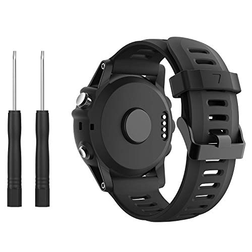 kitway Fenix 3 Correa, Banda Fácil de Ajuste 26 mm Ancho Suave Silicona Correa de Reloj para Fenix 5X/Fenix 3/Fenix 3