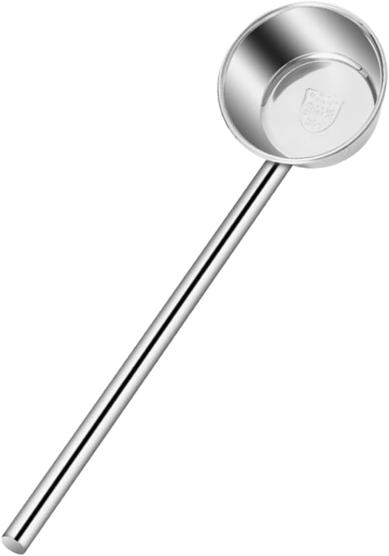 304 Stainless Steel Long Handle Ladle Multi-Use Kitchen Water Spoon for Cooking Serving and Garden Easy to Use