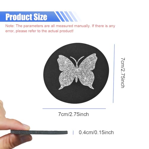 2PCS Portavasos Mariposa para Auto Antideslizante miniatura 2
