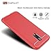 OnePlus 6T case, Sucnakp TPU Shock Absorption Technology Raised Bezels Protective Case Cover for OnePlus 6T Smartphone (Red)