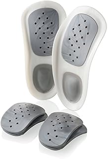 WalkFit Platinum Orthotic Insoles for Women UK3/4 - Men UK3 - EU36/37 - Pain Relief Foot Arch Support Shoe Inserts - Treat Plantar Fasciitis - Relieve Feet Back Hip Leg and Knee Pain - Buy 2 and Save