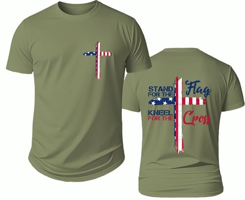 Stand for The Flag Kneel for The Cross Shirt, Stand for The Flag Kneel for The Cross Shirts Women Man