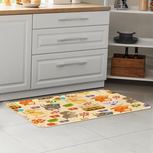 Tapis de sol antidérapant évite les glissades en cuisine lot de 2 - 7