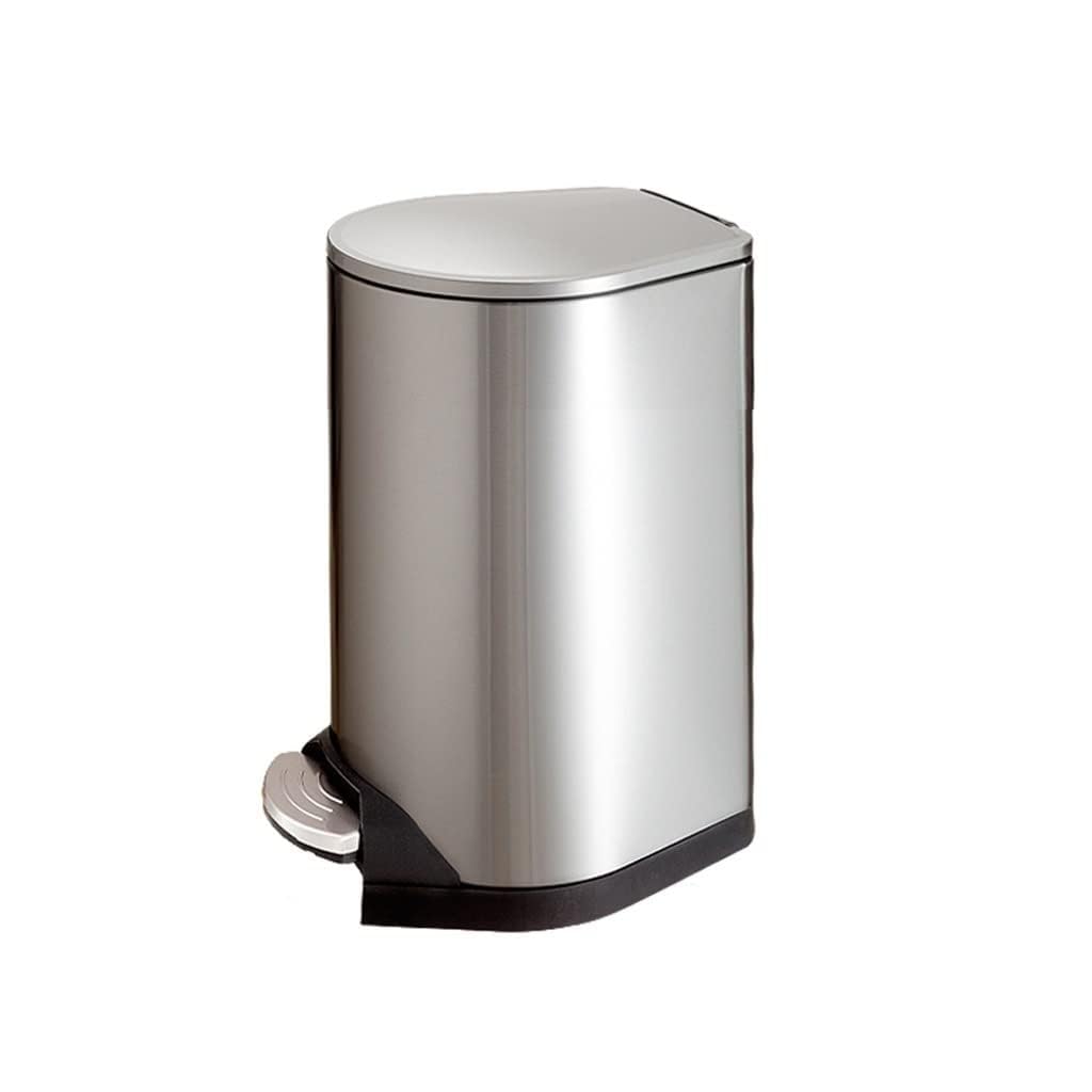 Bote de basura de acero inoxidable duradero con cubo interior para residuos de cocina