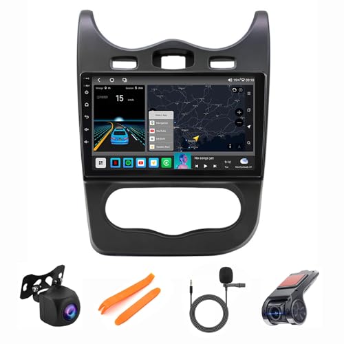 Reproductor de DVD estéreo Android 12 y GPS para coche Renault Sandero 2013-2014 2