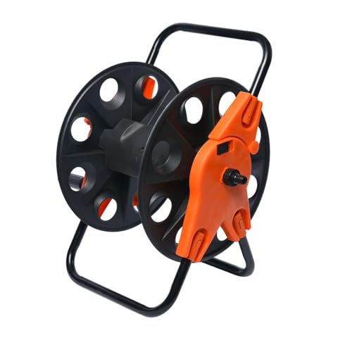 LOVIVER Garden Hose Reel Cart Industrial Water Hose Reel Professional Heavy Duty for Yard Outdoor Planting Outside Watering Lawn