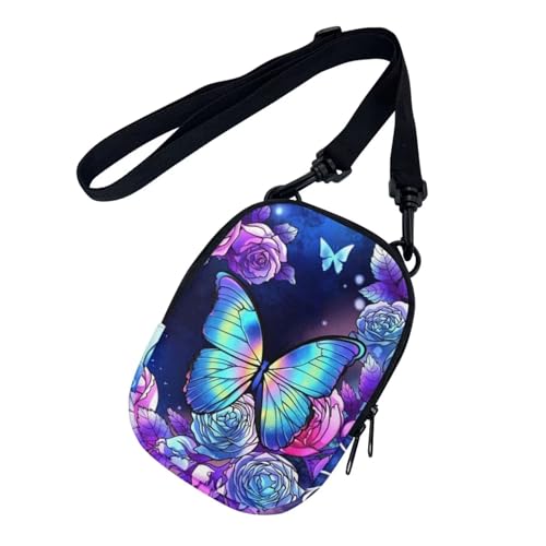 Suobstales Messenger Bag for Women Crossbody Zipper Bag with Adjustable Strap Portable Phone Purse Shoulder Handbag