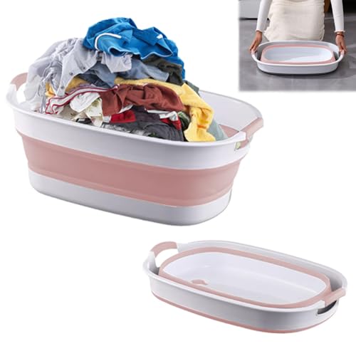 Opiniones y reviews de Almacenamiento y organización de la colada los 10 mejores. 45 Cesta Plegable de Plástico para la Colada, Canastos de Lavandería, Cesto para Ropa Sucia Plastico, Contenedor de Almacenamiento Plegable y Organizador, Lavabo Plegable...