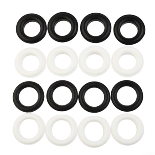 Fermeture à œillets en résine et plastique réglable aux tailles intérieures de 15 mm et 28 mm extérieures pour une utilisation avec des outils de presse à main avec verrouillage mâle femelle sécurisé