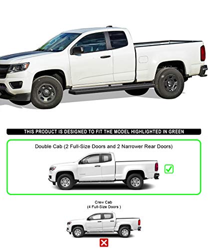 Tablas laterales APS 5in para Chevy Colorado GMC Canyon 2015-2022 miniatura 2