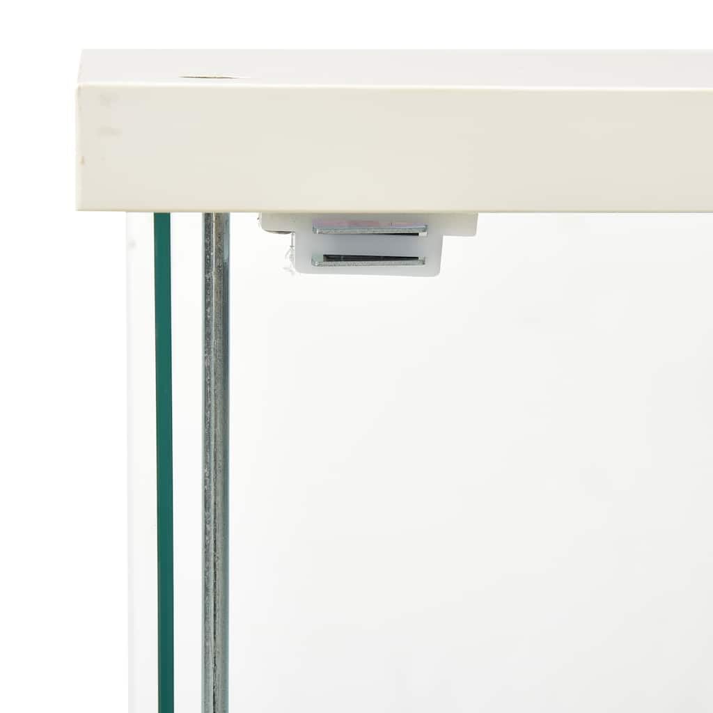 vidaXL Vitrinenschrank mit 3 Schichten Glasvitrine Sammlervitrine Vitrine Schrank Bücherschrank Wohnzimmer Schlafzimmer Hartglas Weiß