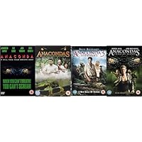 Anaconda 1-4 Complete Collection DVD - Anaconda / Anacondas / Anaconda 3 : Offspring / Anaconda : Trial Of Blood DVD - Anaconda 4 Film Complete Collection DVD