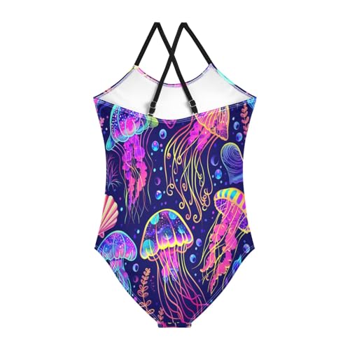 Beach Jellyfish Girls One-Piece Swimsuit Beach Bathing Suit2