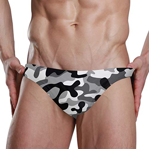 Chic Houses Men's Sexy Bikini Camouflage Swimsuit Swimwear Quick Dry Print Briefs Xxxl 2031387 #TOP16