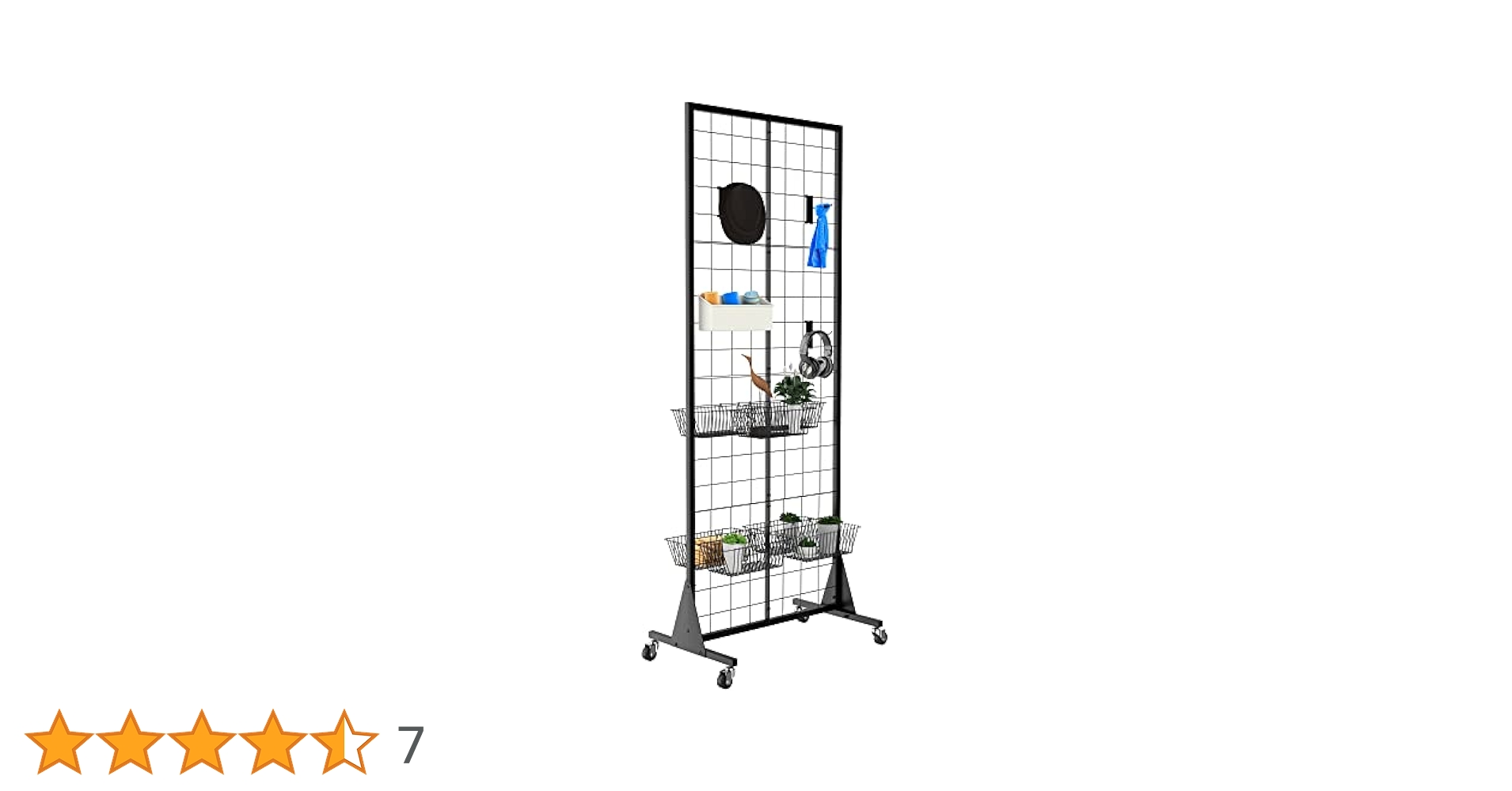 グリッドウォールパネルディスプレイスタンド、小売用ラック、ショップディスプレイ Amazon｜Blasinc グリッドウォールパネルディスプレイスタンド 2