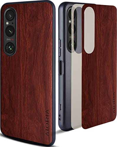 Sony Xperia 1 V P[X Ebhp^[ X^CbVŏvȌgѓdbP[X ӂ ؖڕ ی Sony Xperia 1 V 5G (Brown)