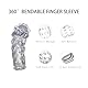 Quintrost 4 Pcs Fingerhüllen Set Masturbation, Silikon G-Punkt Finger Massage Sexspielzeug, Sexfinger Ticklers Set die Männer Frau Paare Extrem Sex, Transparent