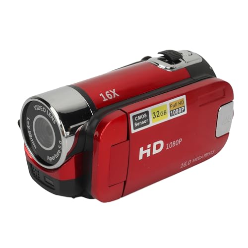 Caméscope vidéo 1080P écran rotatif caméra vlogging 16MP avec lumière intégrée