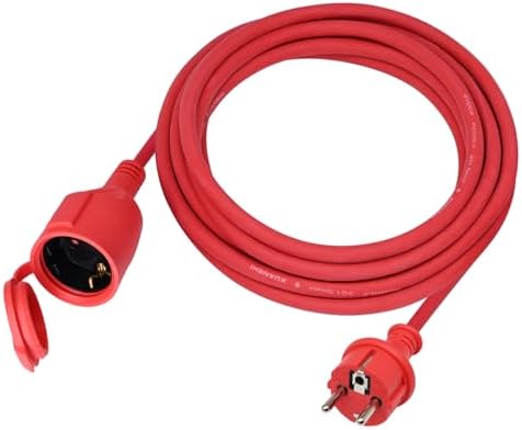 Verlängerungskabel Schuko Verlängerung Gummi Kabel für den Außenbereich IP44 H05RR-F 3G 1,5mm