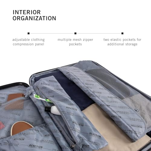 Image of Kenneth Cole Reaction Renegade Collection, Navy Blue, 3-Piece Set (20 inch /24 inch /28 inch), Navy Blue, 3-Piece Set (20 inch /24 inch /28 inch), Renegade Collection