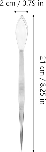 Miniatura 2 de Pinzas largas para manualidades, pinzas de acero inoxidable, pinzas para bonsái, pinzas rectas de mango largo con puntas dentadas, herramienta de