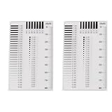 Enwye 2er-Pack Risslineal, Spaltmaß-Messwerkzeuge, Präzisionswerkzeug für die Fahrzeuginspektion, Möbelzertifizierung mit Breitenmesser