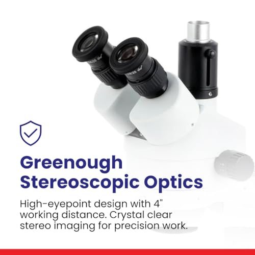 Miniatura 6 de Amscope - Microscopio Trinocular Con Zoom Estéreo 7x-45x En Soporte De Un Solo Brazo - Sm-3t