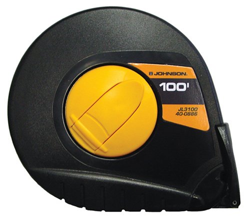 Johnson Level & Tool JL3100 100 Open Reel Long Steel Tape