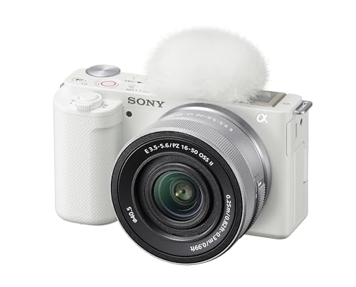 Image of Sony Alpha ZV-E10 - APS-C Interchangeable Lens Mirrorless Vlog Camera Kit - White, ZVE10KW