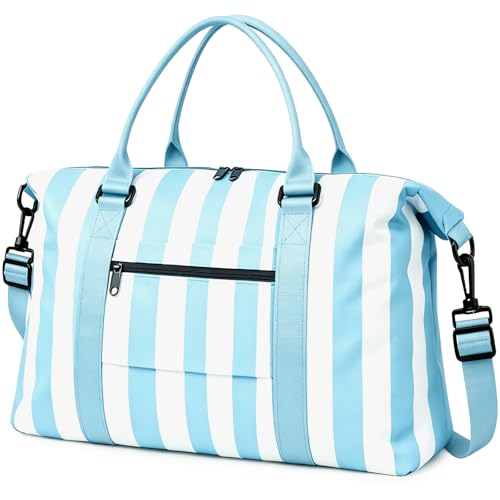 Image of TOPBAG Travel Duffle Bag, Waterproof Weekender Carry On Tote Bags for Women, Sport Gym Bag for Men, Hospital Bag for Labor and Delivery, Overnight Luggage Bag with Trolley Sleeve