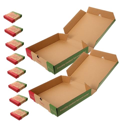 DECHOUS Thicken Pizza Wrapping Box 7in Pizza Box for Takeout Paper Pizza Container Easy to Decorate