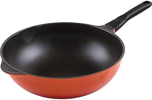 Wahei Freiz RA-9691 Frying Pan, Vegetables, Chinese Cuisine, Calvic, 12.6 inches (32 cm), BIG Size, For Gas Stoves, Titanium Barrier Coat