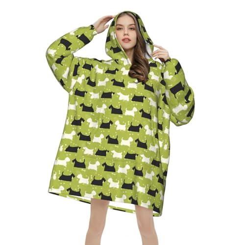 Sweat à capuche couverture flanelle ample et chaud - 4