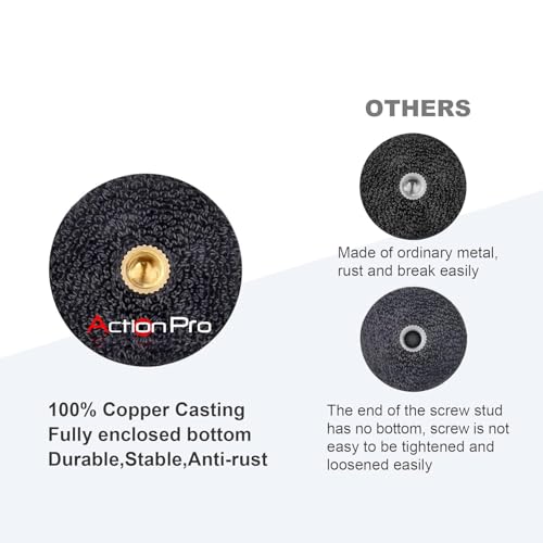 Image of Action Pro Tripod Mount Adapter with Thumb Screw Compatible with GoPro Hero 13 /12 /11 /10 /9 /8 /7 /6 /5 /4, SJCAM, Akaso, DJI Osmo, Insta360 Action Cameras (Pack of 2)